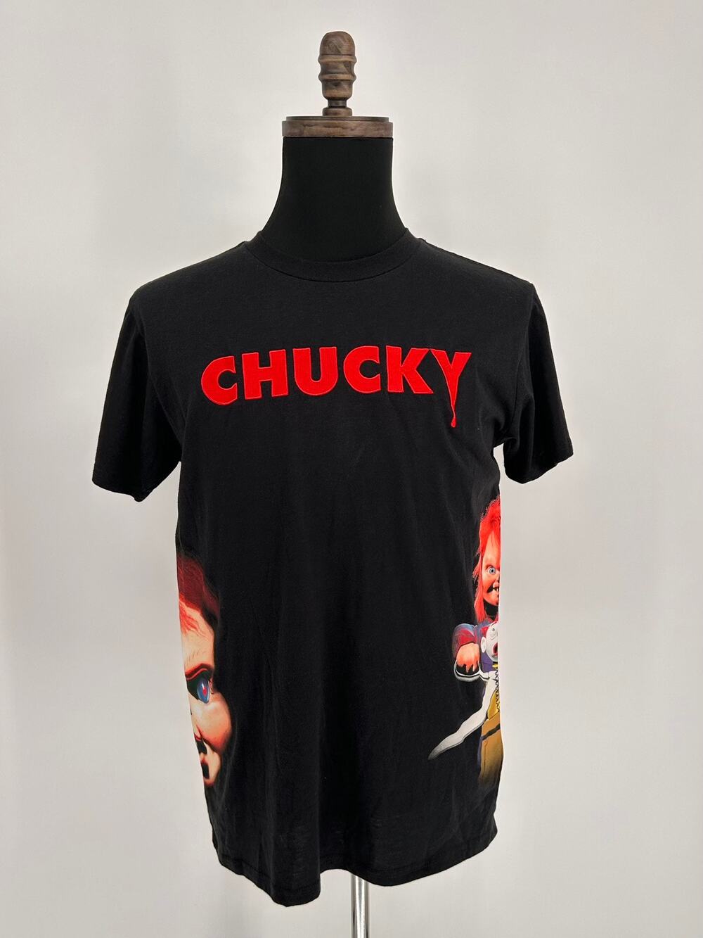 Seed of Chucky Shirt Mens Black Graphic Tee Embroidered Logo , Size L (42-44)